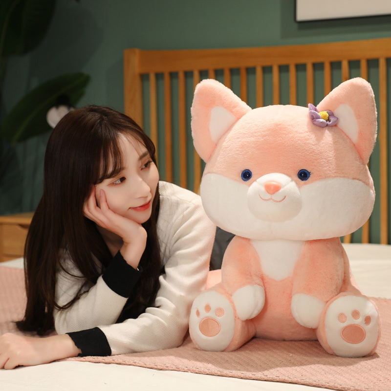 Asami & Akira the Pastel Flower Fox Plushies - Kawaiies - Adorable - Cute - Plushies - Plush - Kawaii