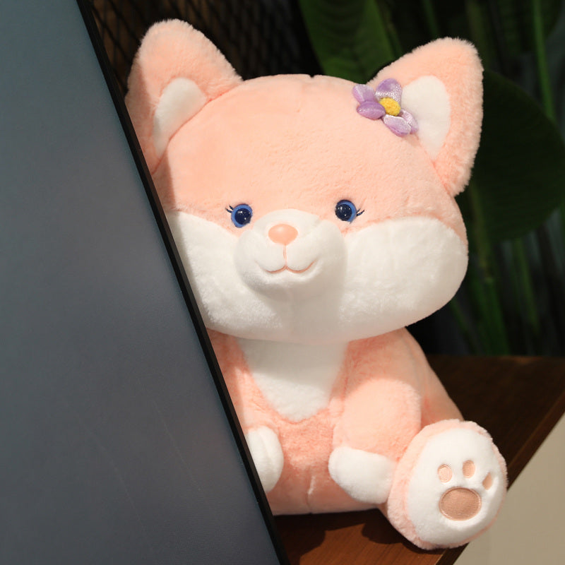 Asami & Akira the Pastel Flower Fox Plushies - Kawaiies - Adorable - Cute - Plushies - Plush - Kawaii