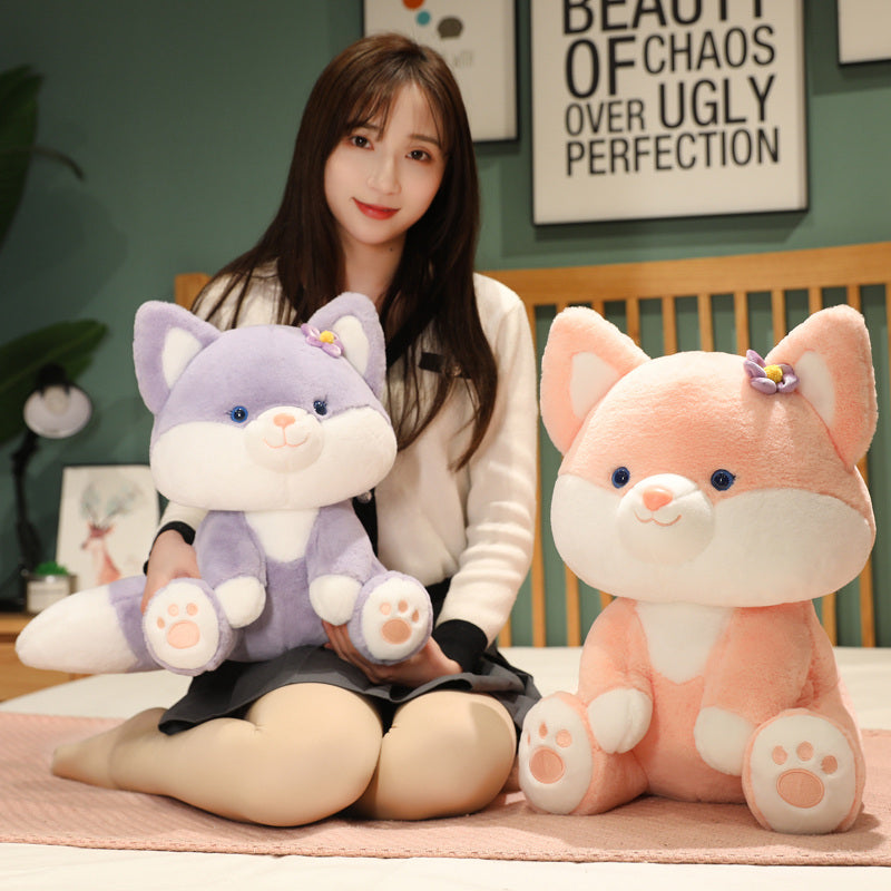 Asami & Akira the Pastel Flower Fox Plushies - Kawaiies - Adorable - Cute - Plushies - Plush - Kawaii