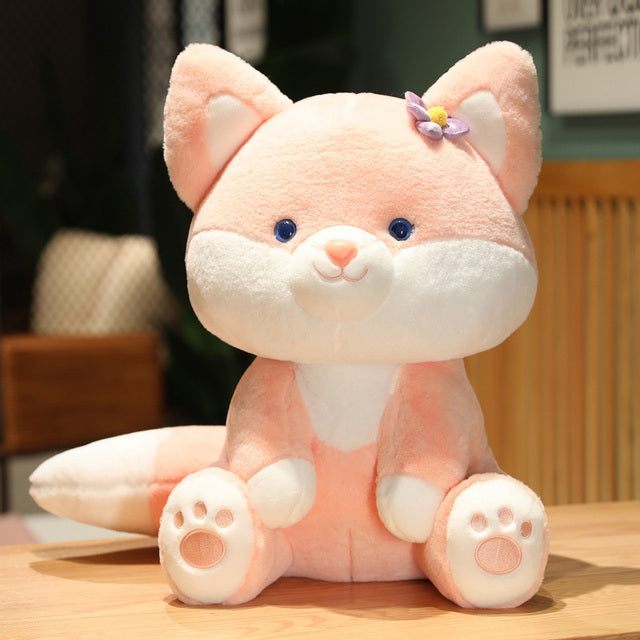 Asami & Akira the Pastel Flower Fox Plushies - Kawaiies - Adorable - Cute - Plushies - Plush - Kawaii