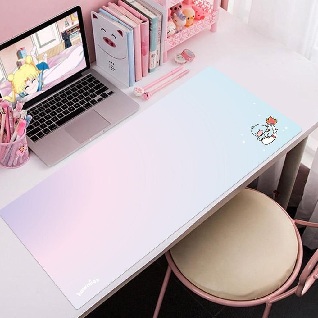 Astro Tato Exploring Galaxy Large Mouse Pad - Kawaiies - Adorable - Cute - Plushies - Plush - Kawaii