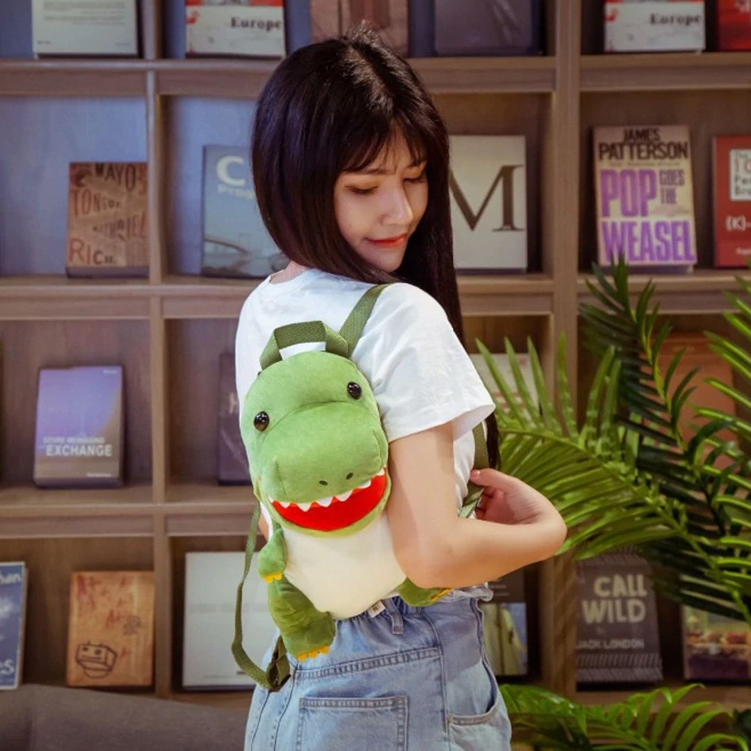 Plush Dinosaur Mini Backpack