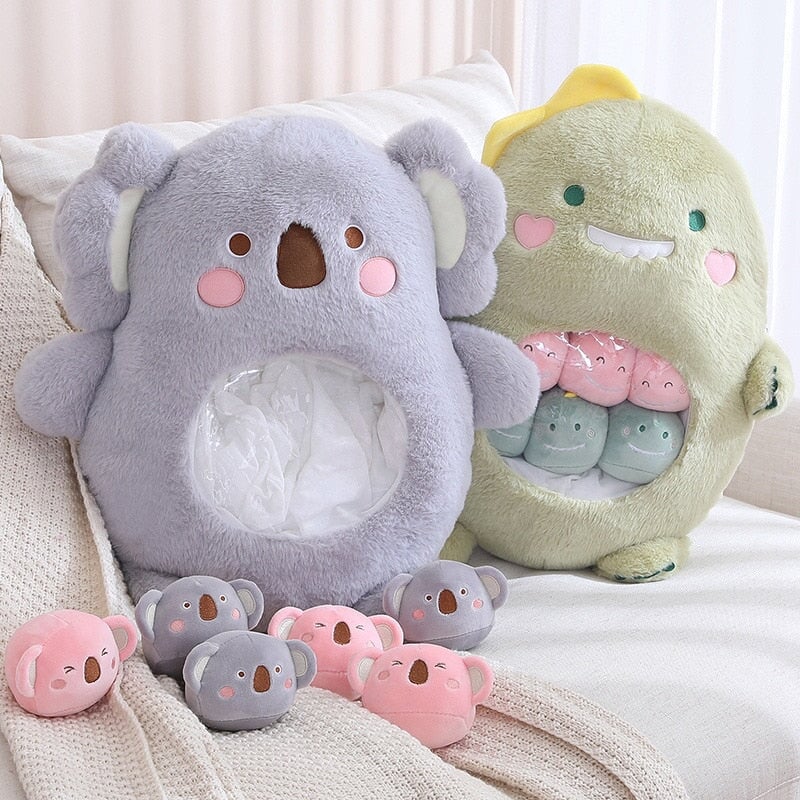 Bag of Koala Dino Bunny Panda Plushie Collection - Kawaiies - Adorable - Cute - Plushies - Plush - Kawaii