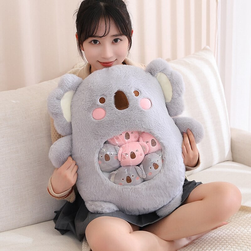 Cute Plush Koala Keychain Toy Stuffed Animal Koala Doll Toys Imitation  Rabbit Fur Fluffy Backpack Bag Pendant Plush Koala Gifts - AliExpress