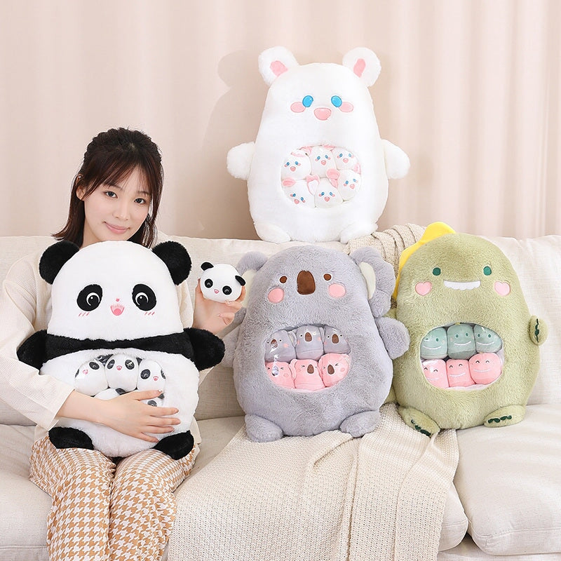 Bag of Koala Dino Bunny Panda Plushie Collection - Kawaiies - Adorable - Cute - Plushies - Plush - Kawaii