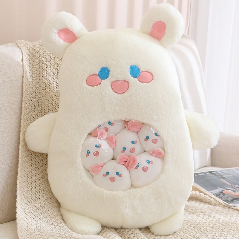 Round Fluffy Animal Pillow Plushie Collection – Kawaiies