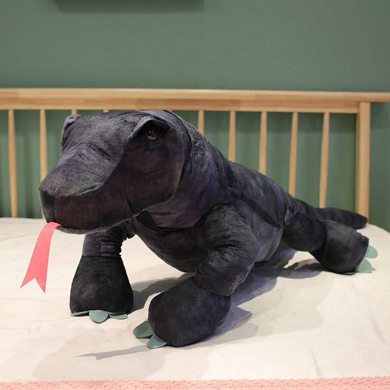 Baja the Black Komodo Dragon Lizard Plushie - Kawaiies - Adorable - Cute - Plushies - Plush - Kawaii