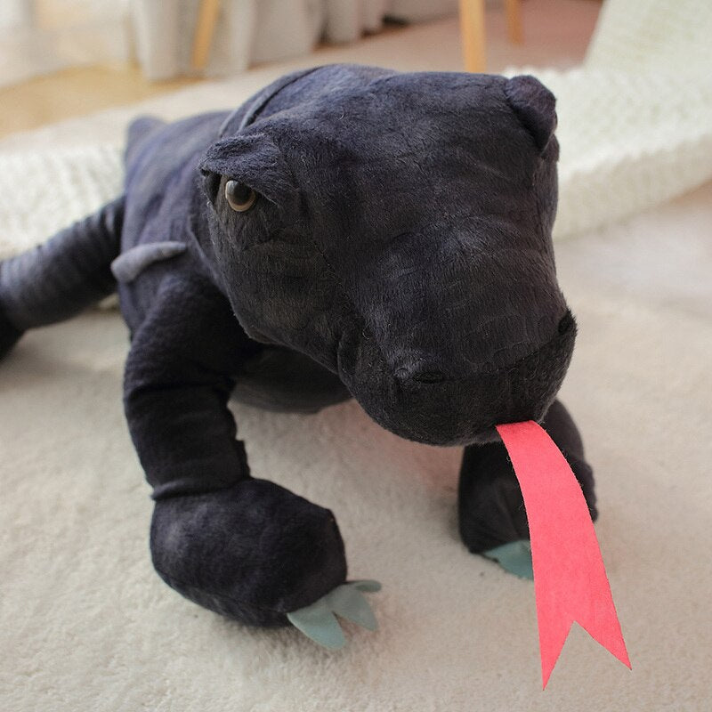 Baja the Black Komodo Dragon Lizard Plushie - Kawaiies - Adorable - Cute - Plushies - Plush - Kawaii