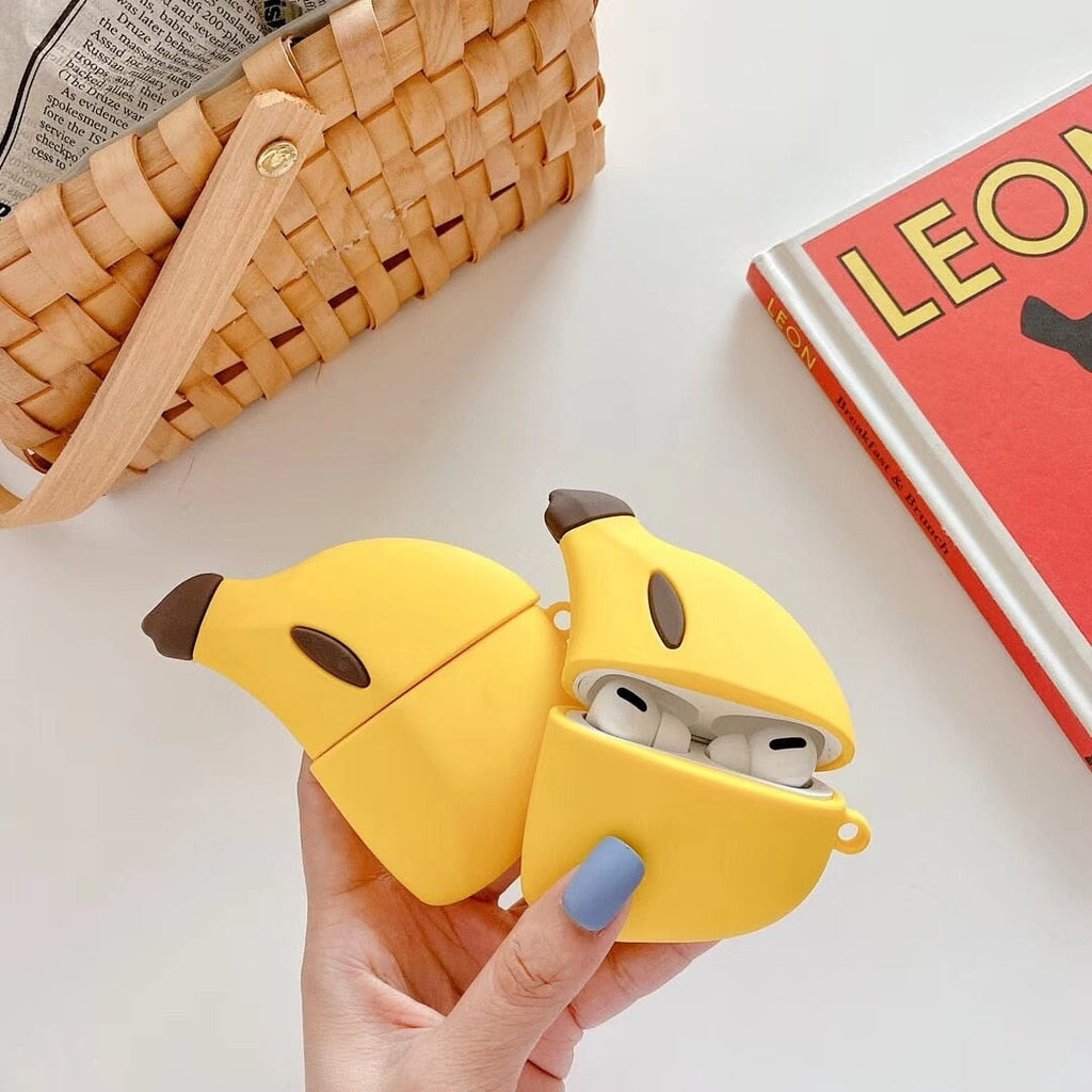 Banana Fruit Airpods Case (1&2&Pro) - Kawaiies - Adorable - Cute - Plushies - Plush - Kawaii