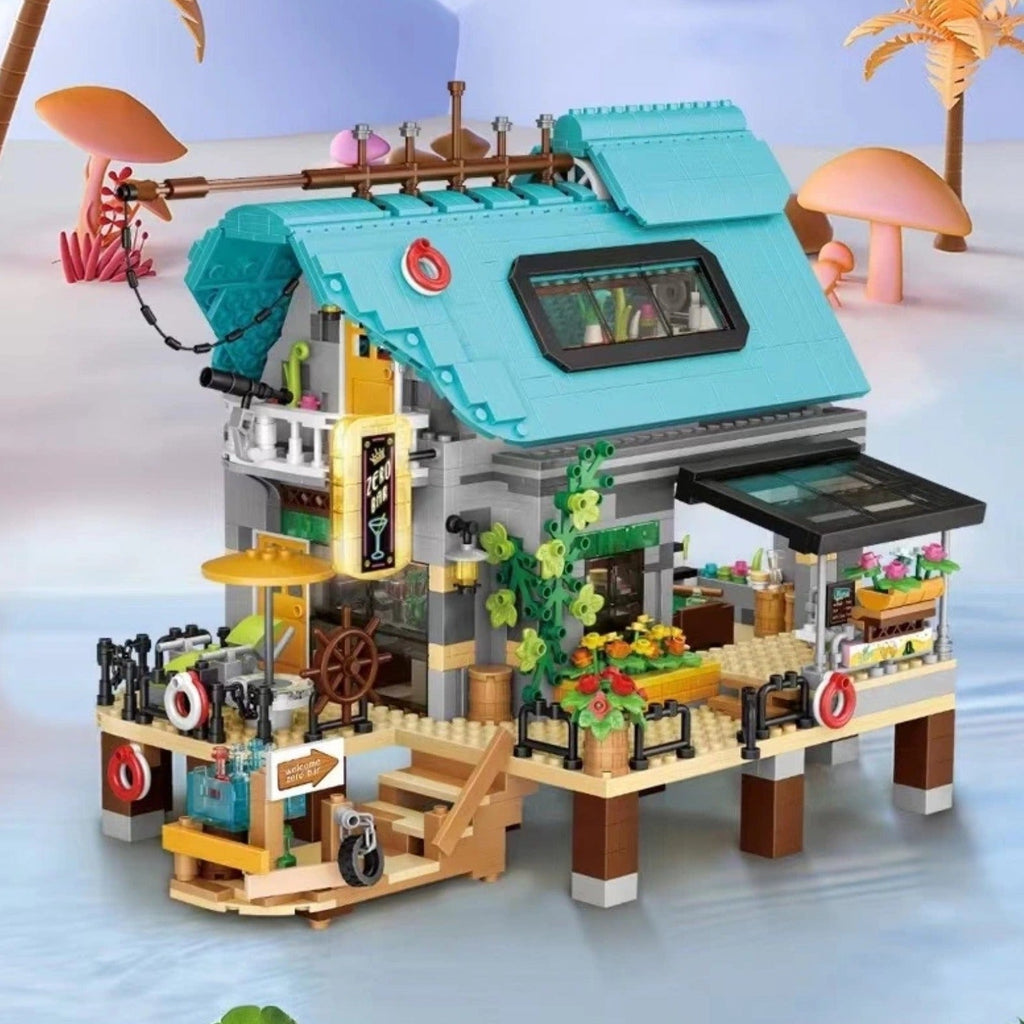 Beach Hut Cafe Micro Building Set - Kawaiies - Adorable - Cute - Plushies - Plush - Kawaii