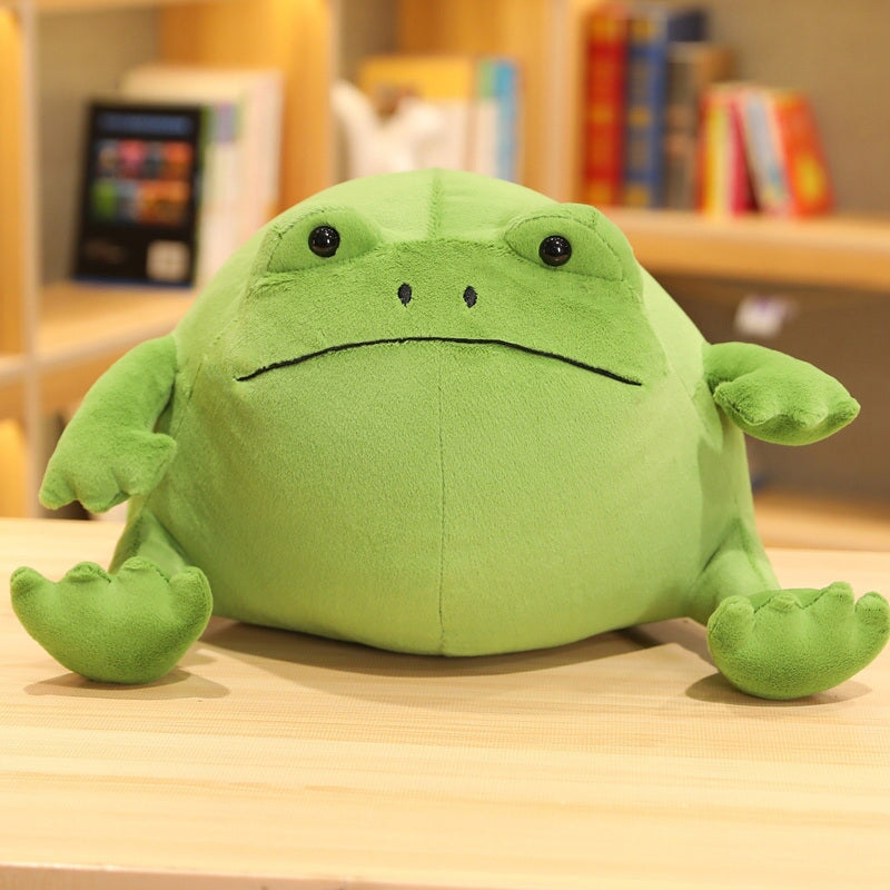 Green Toad Plush Toy Stuffed Animal - 7" Soft Mushroom Figure Doll, Cute Collectible Gift