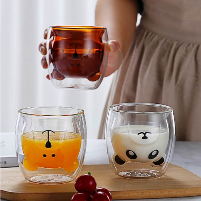 Bear Duck Panda Glass Cup – Kawaiies