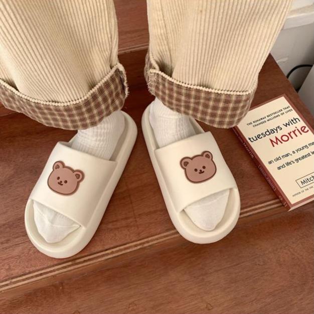 Beary Cute Open-toe Slippers - Kawaiies - Adorable - Cute - Plushies - Plush - Kawaii
