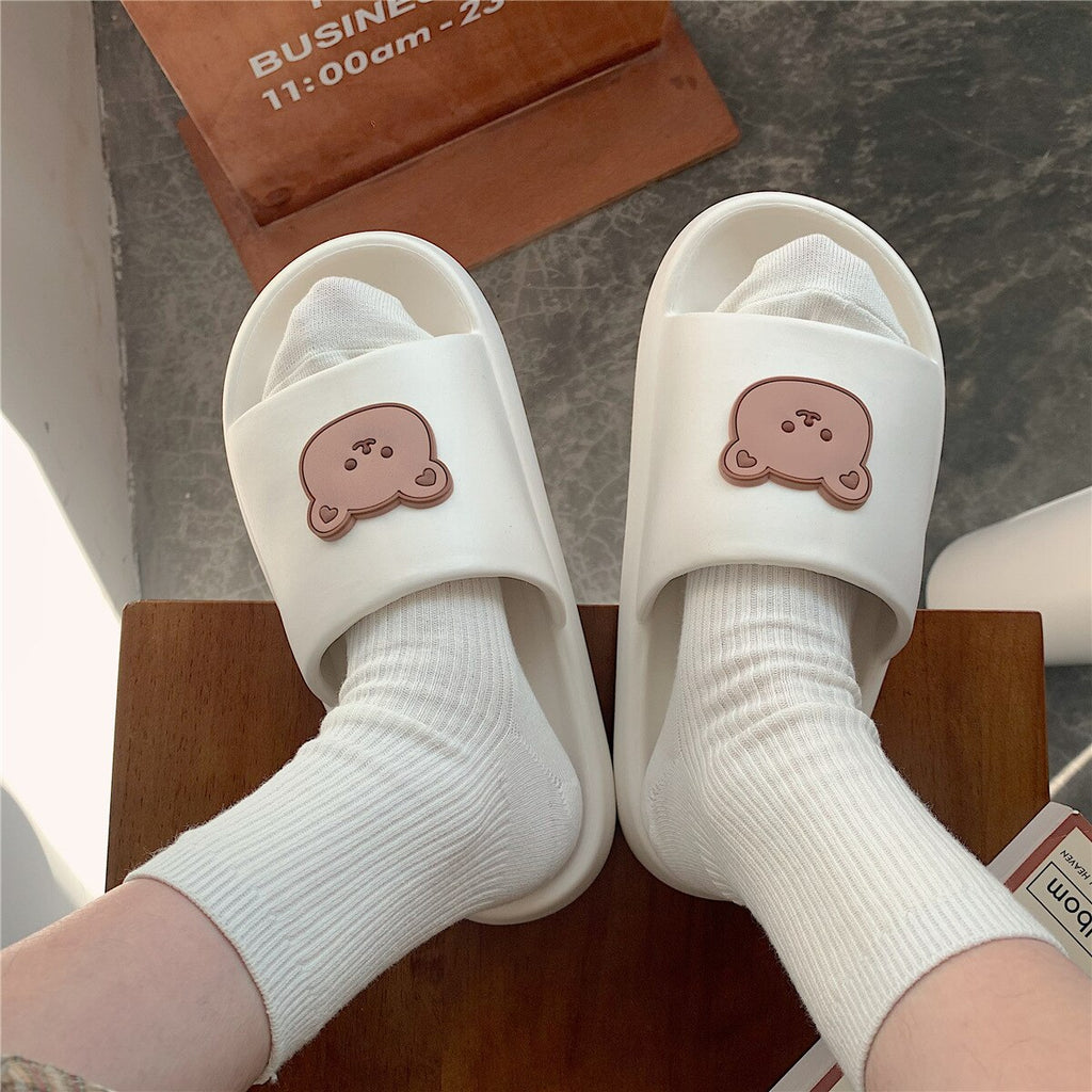 Beary Cute Open-toe Slippers - Kawaiies - Adorable - Cute - Plushies - Plush - Kawaii