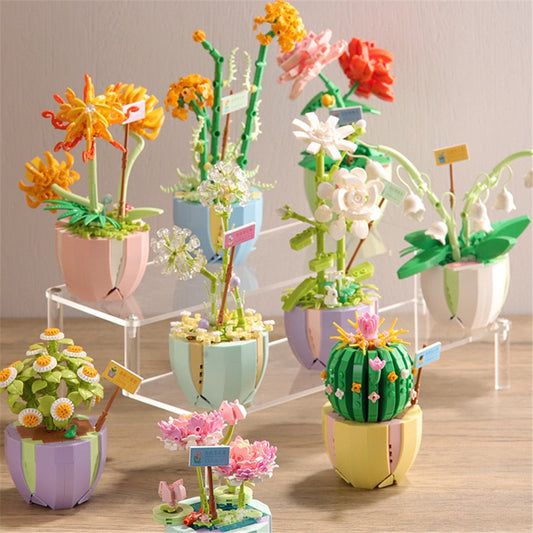 Beautiful Artificial Spring Flowers Building Set Collection | NEW - Kawaiies - Adorable - Cute - Plushies - Plush - Kawaii