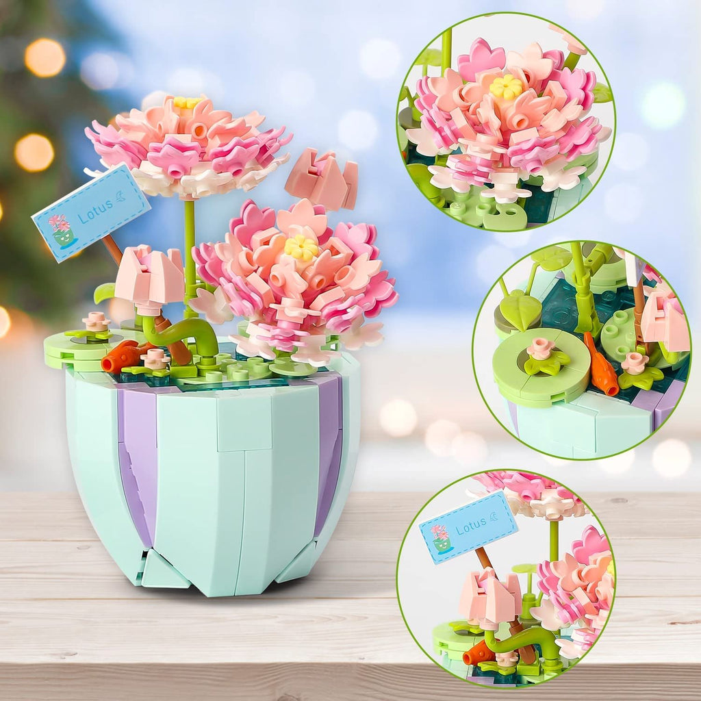 Beautiful Artificial Spring Flowers Building Set Collection | NEW - Kawaiies - Adorable - Cute - Plushies - Plush - Kawaii