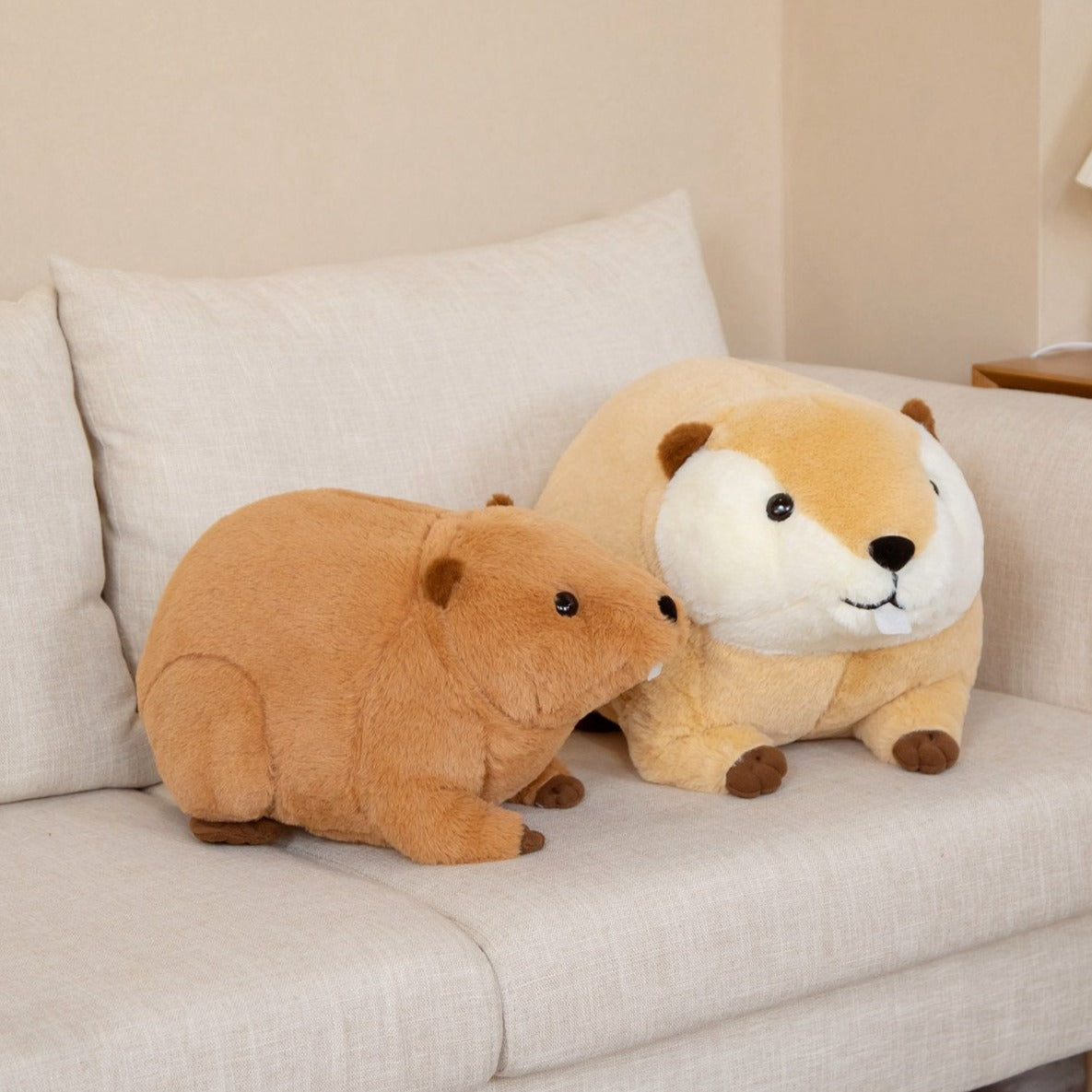 Billy & Willy the Fluffy Brown Beaver Plushie - Kawaiies - Adorable - Cute - Plushies - Plush - Kawaii