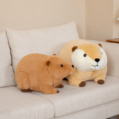 Billy & Willy the Fluffy Brown Beaver Plushie - Kawaiies - Adorable - Cute - Plushies - Plush - Kawaii