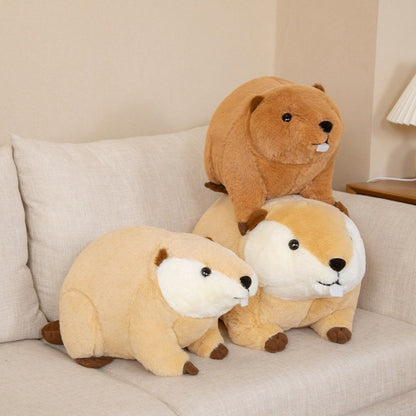 Billy & Willy the Fluffy Brown Beaver Plushie - Kawaiies - Adorable - Cute - Plushies - Plush - Kawaii