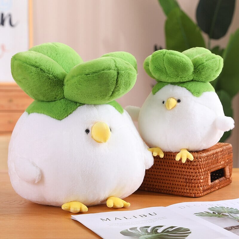 kawaiies-softtoys-plushies-kawaii-plush-Birdie the Bok Choy Chicken Plushie | NEW Soft toy 