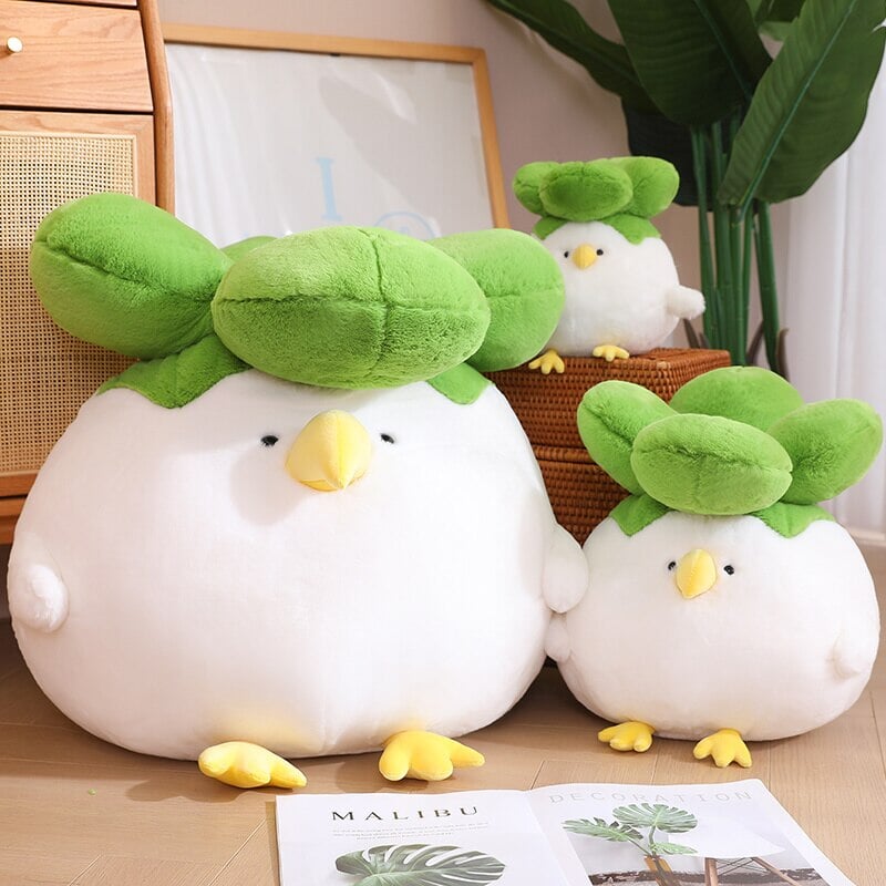 kawaiies-softtoys-plushies-kawaii-plush-Birdie the Bok Choy Chicken Plushie | NEW Soft toy 