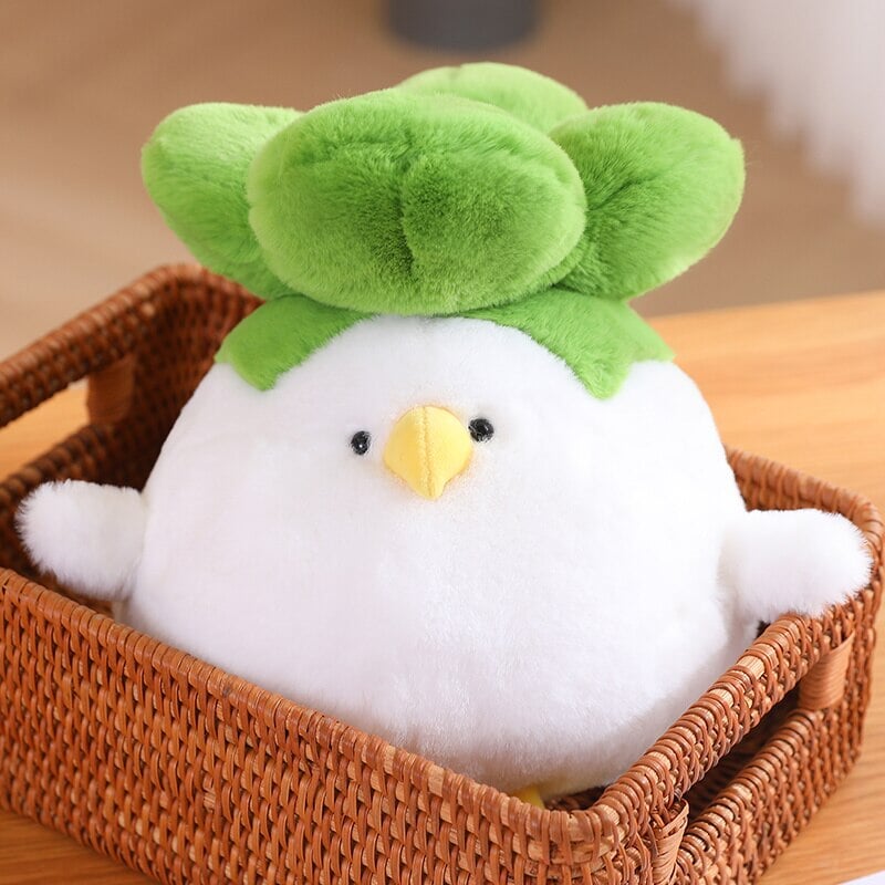 kawaiies-softtoys-plushies-kawaii-plush-Birdie the Bok Choy Chicken Plushie | NEW Soft toy 