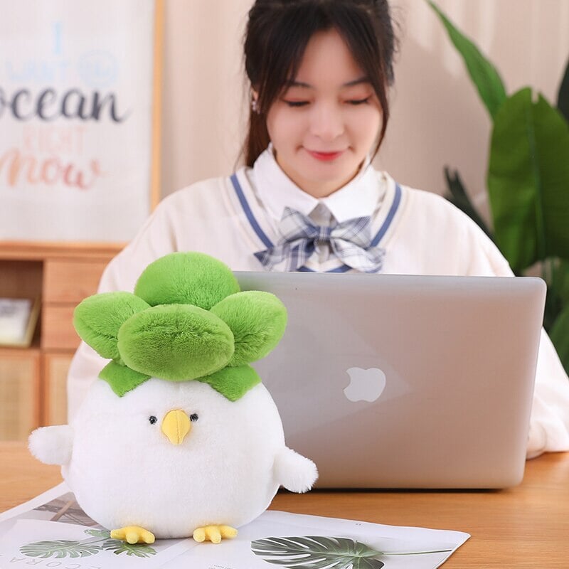 kawaiies-softtoys-plushies-kawaii-plush-Birdie the Bok Choy Chicken Plushie | NEW Soft toy 