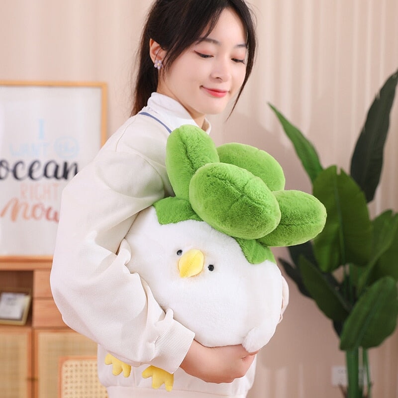 kawaiies-softtoys-plushies-kawaii-plush-Birdie the Bok Choy Chicken Plushie | NEW Soft toy 