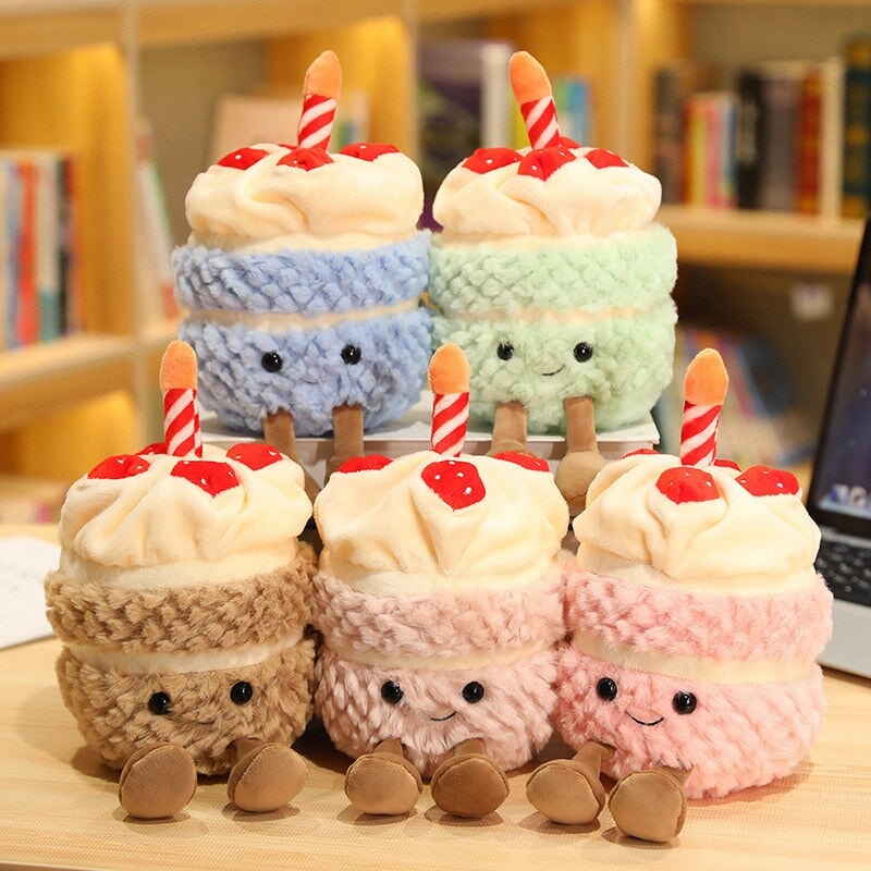 Birthday Celebration Cake Plushie Buddies - Kawaiies - Adorable - Cute - Plushies - Plush - Kawaii