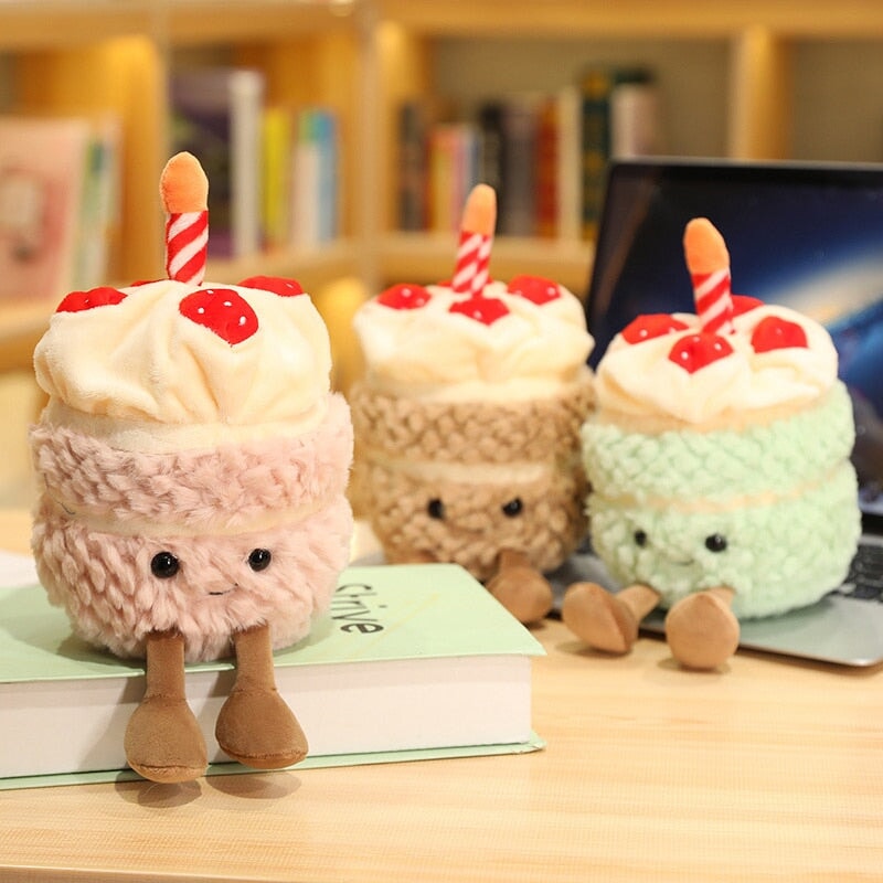 Birthday Celebration Cake Plushie Buddies - Kawaiies - Adorable - Cute - Plushies - Plush - Kawaii