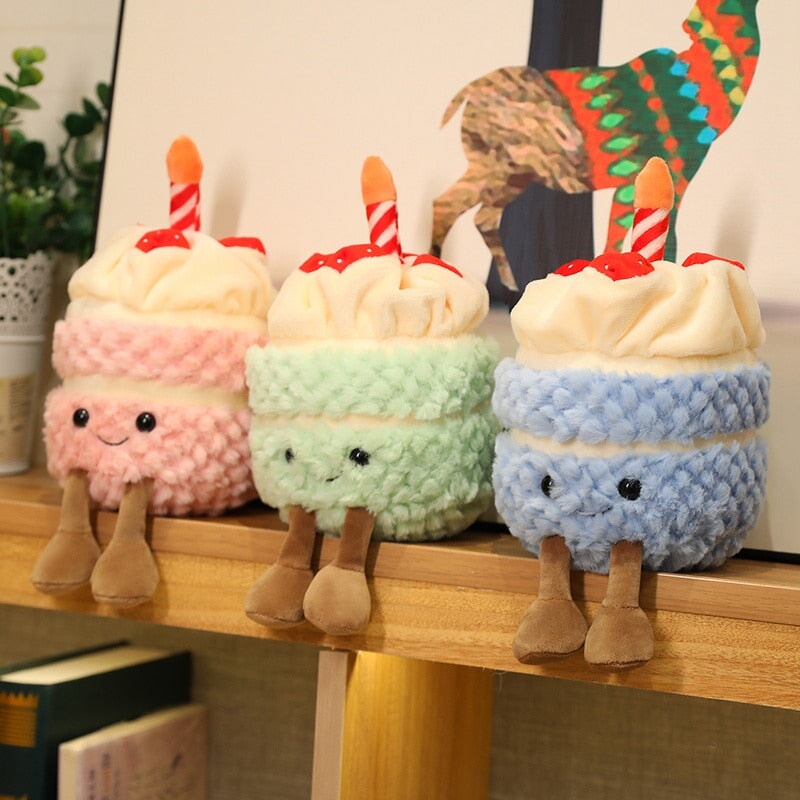 Birthday Celebration Cake Plushie Buddies - Kawaiies - Adorable - Cute - Plushies - Plush - Kawaii