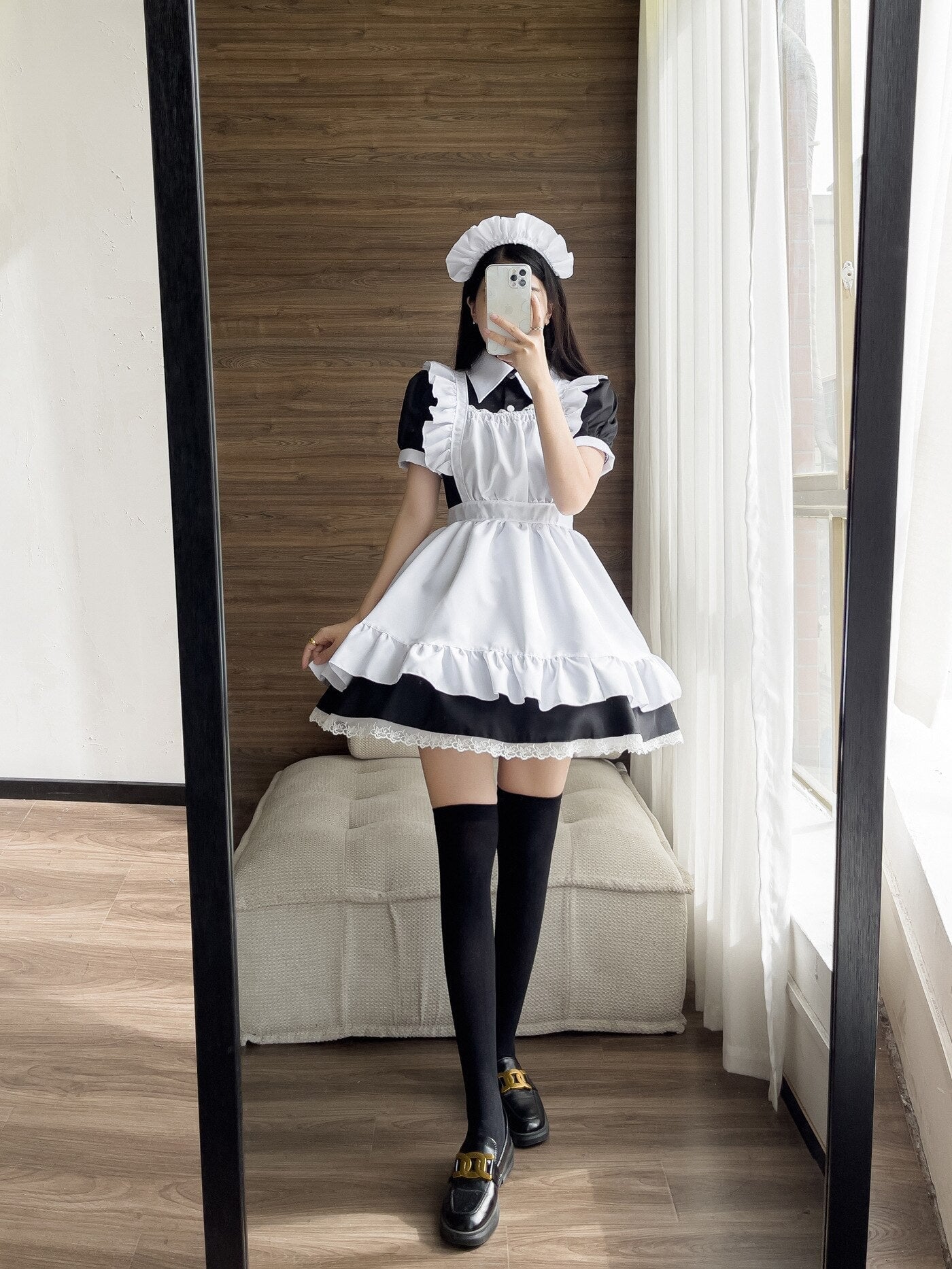 Black White Kawaii Lolita Maid Cosplay Women's Dress | NEW - Kawaiies - Adorable - Cute - Plushies - Plush - Kawaii