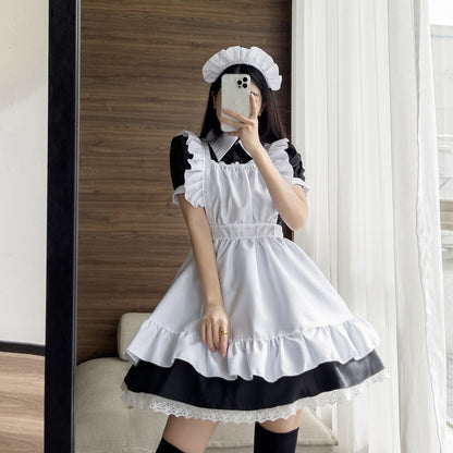 Black White Kawaii Lolita Maid Cosplay Women's Dress | NEW - Kawaiies - Adorable - Cute - Plushies - Plush - Kawaii