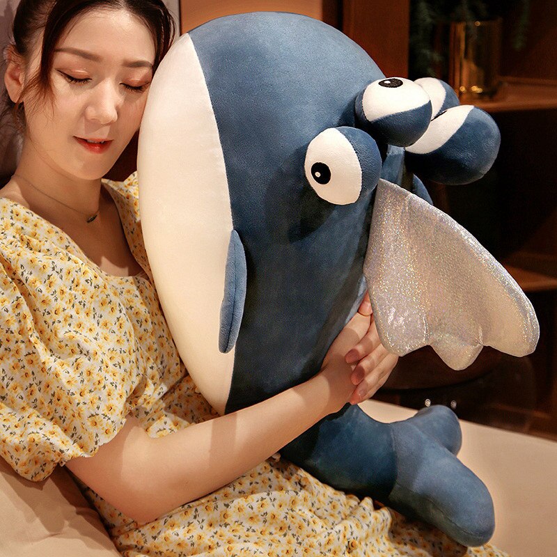 Blue Alien Whale with Wings Plushie - Kawaiies - Adorable - Cute - Plushies - Plush - Kawaii