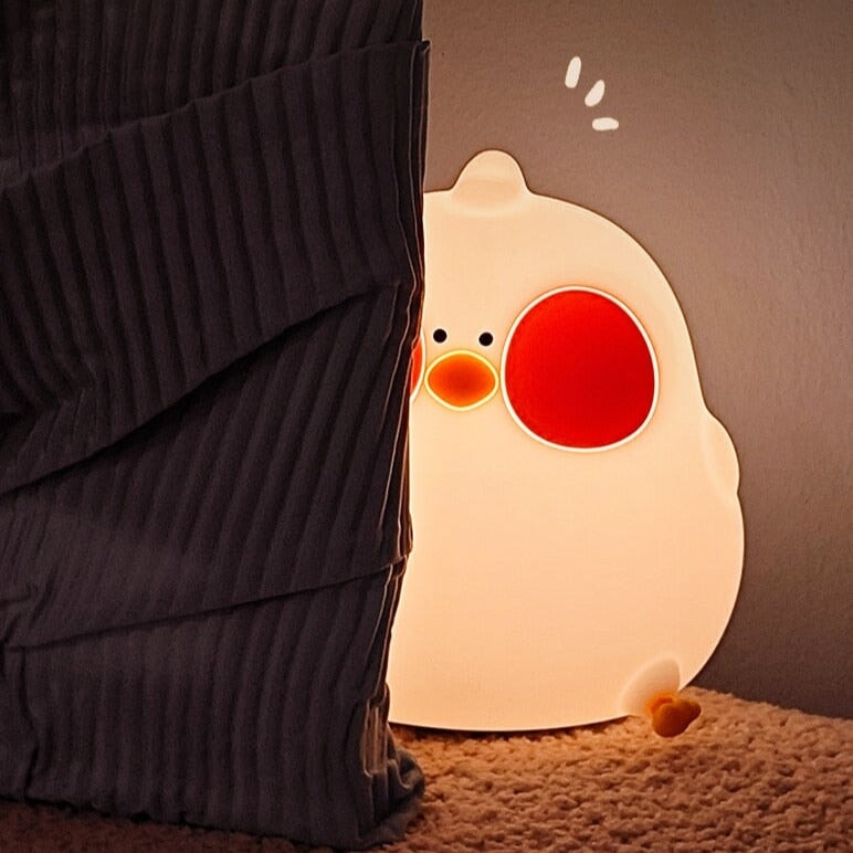 kawaiies-softtoys-plushies-kawaii-plush-Blushing Chubby Chick LED Night Light | NEW Home Decor 