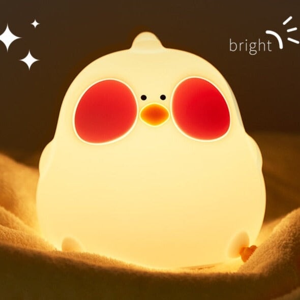 kawaiies-softtoys-plushies-kawaii-plush-Blushing Chubby Chick LED Night Light | NEW Home Decor 