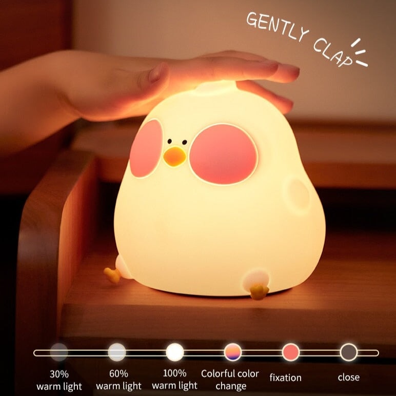 kawaiies-softtoys-plushies-kawaii-plush-Blushing Chubby Chick LED Night Light | NEW Home Decor 