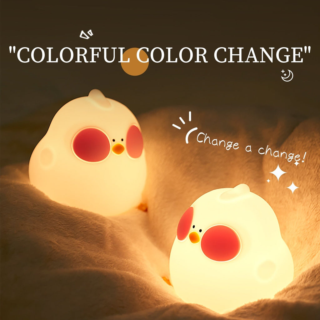 kawaiies-softtoys-plushies-kawaii-plush-Blushing Chubby Chick LED Night Light | NEW Home Decor 