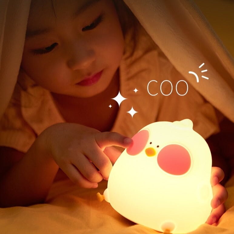 kawaiies-softtoys-plushies-kawaii-plush-Blushing Chubby Chick LED Night Light | NEW Home Decor 
