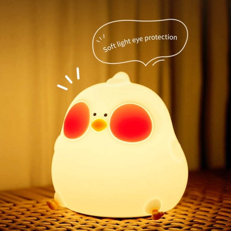 kawaiies-softtoys-plushies-kawaii-plush-Blushing Chubby Chick LED Night Light | NEW Home Decor 