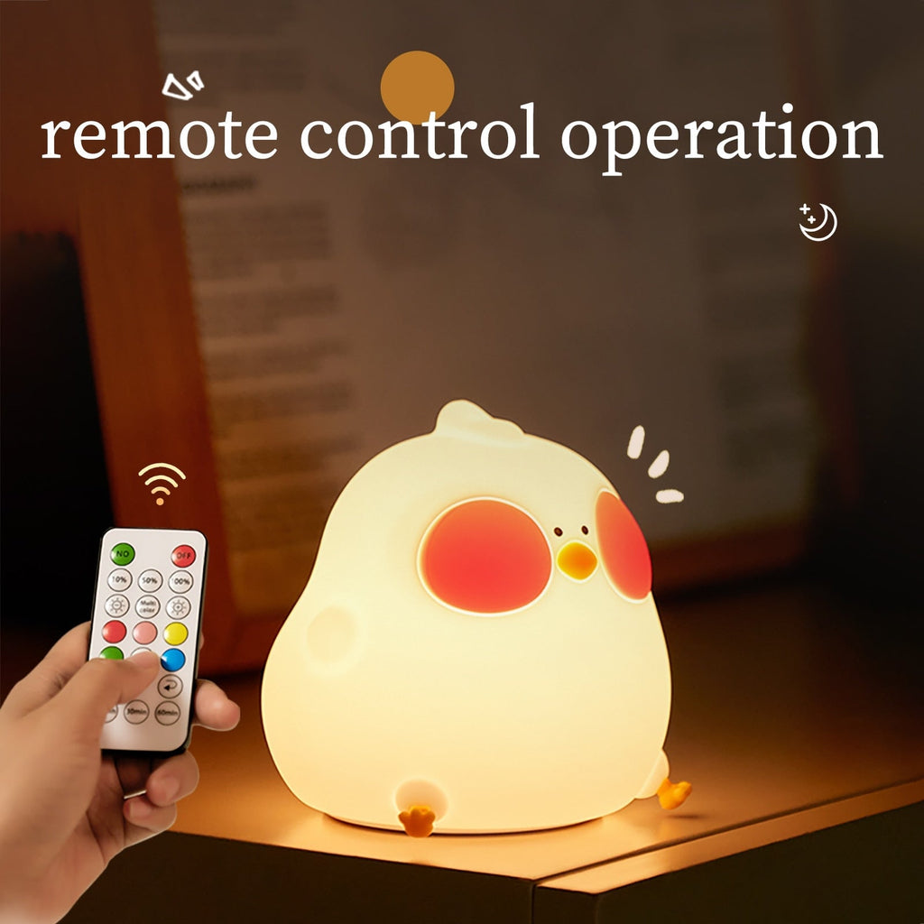 kawaiies-softtoys-plushies-kawaii-plush-Blushing Chubby Chick LED Night Light | NEW Home Decor 