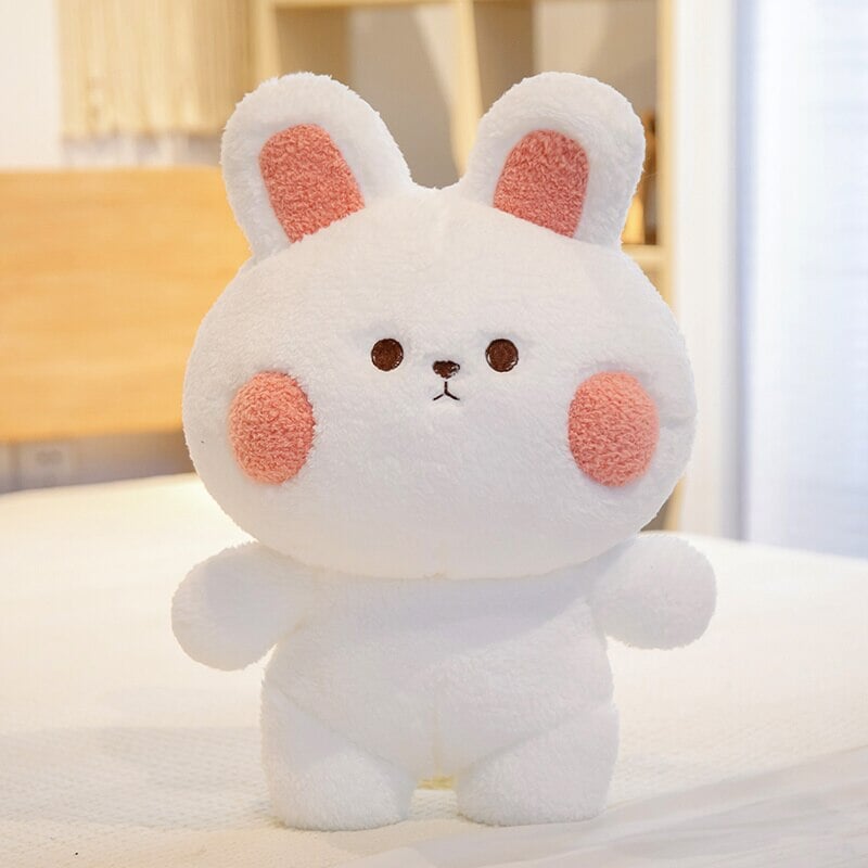 Blushing Frog and Rabbit Friends Plush - Kawaiies - Adorable - Cute - Plushies - Plush - Kawaii
