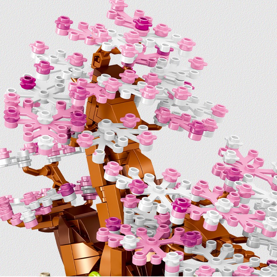 Bonsai Cherry Blossom Sakura Shrine Nano Building Sets - Kawaiies - Adorable - Cute - Plushies - Plush - Kawaii