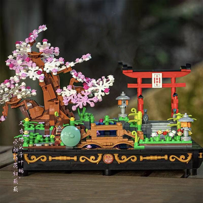 Bonsai Sakura Shrine Scenic Building Nano Sets Collection - Kawaiies - Adorable - Cute - Plushies - Plush - Kawaii