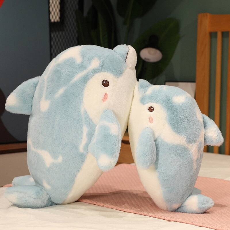Brigg the Blue Fluffy Dolphin Plushie - Kawaiies - Adorable - Cute - Plushies - Plush - Kawaii