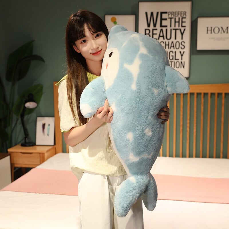 Brigg the Blue Fluffy Dolphin Plushie - Kawaiies - Adorable - Cute - Plushies - Plush - Kawaii