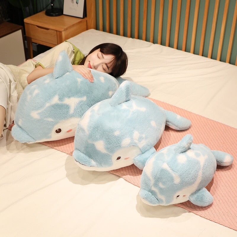 Brigg the Blue Fluffy Dolphin Plushie - Kawaiies - Adorable - Cute - Plushies - Plush - Kawaii