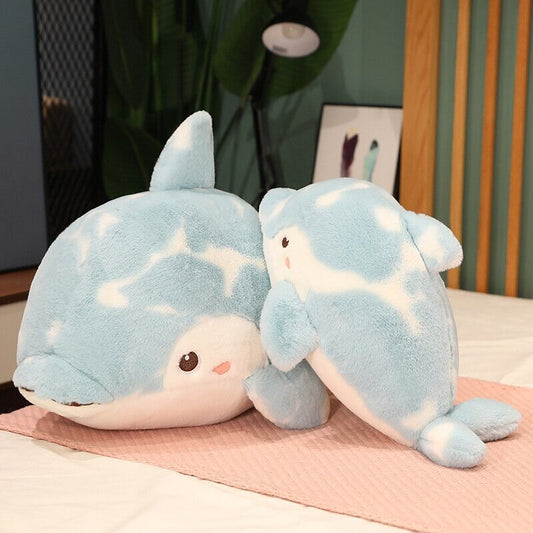 Brigg the Blue Fluffy Dolphin Plushie - Kawaiies - Adorable - Cute - Plushies - Plush - Kawaii