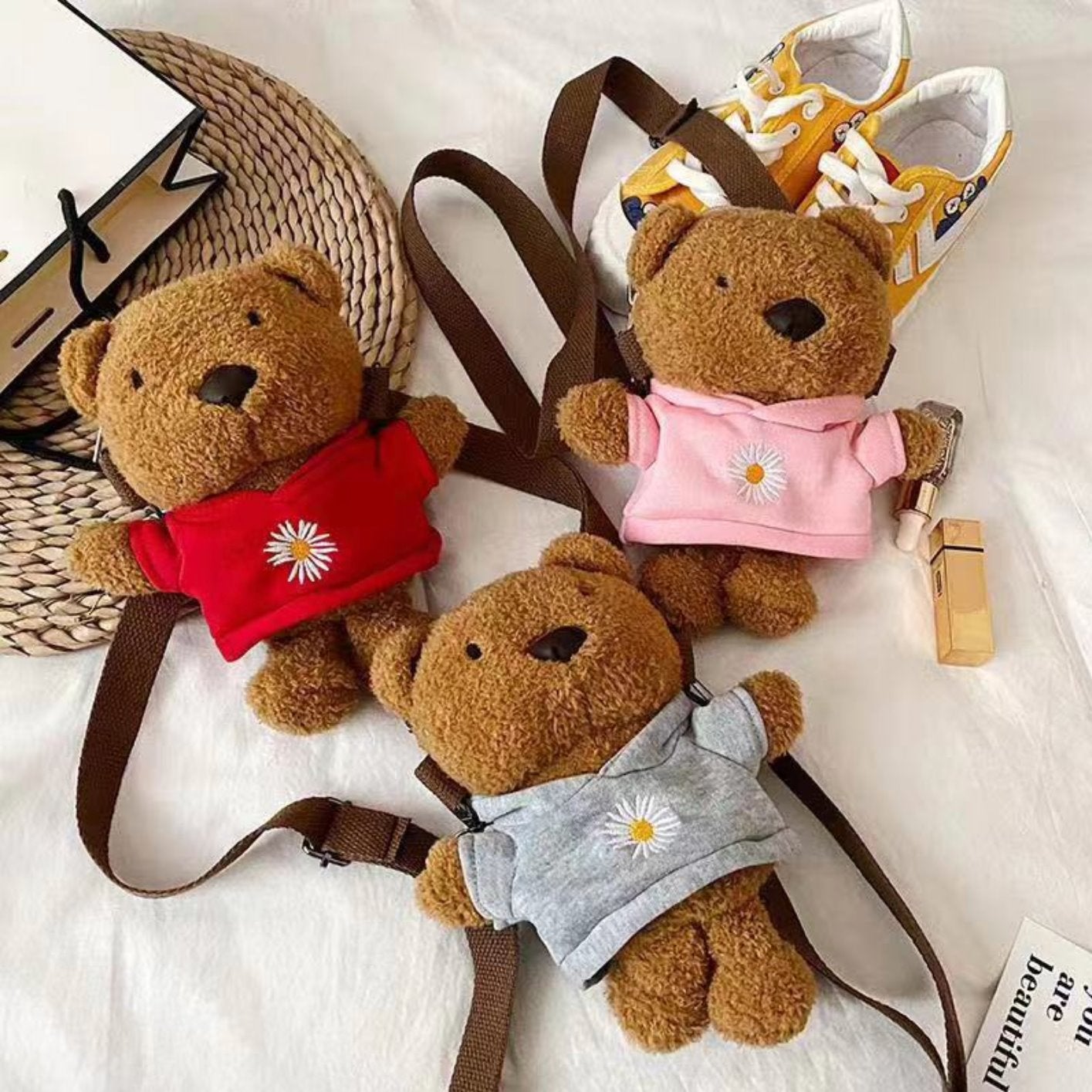 Vintage Steiff Teddy Bear Purse / Bag with ID - 8492/26 - plush - - Ruby  Lane