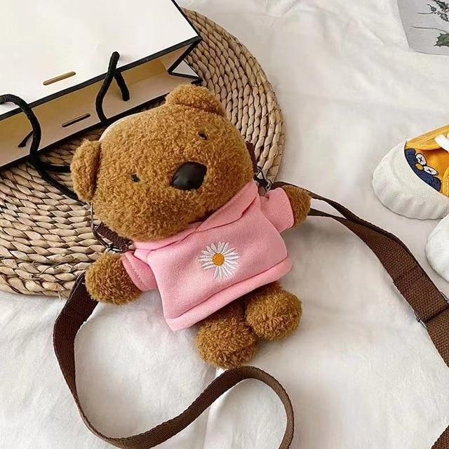 Small Cute Bear Friend Backpack & Sidebag – Kawaiies